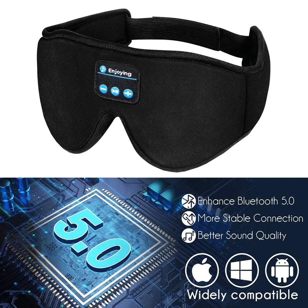 3D wireless sleep headphones w/ Bluetooth